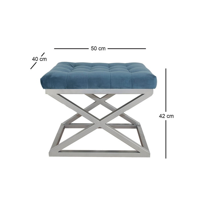 Atelier Del Sofa Capraz - Plateado y Azul Atelier Del Sofa Capraz - Plateado y Azul
